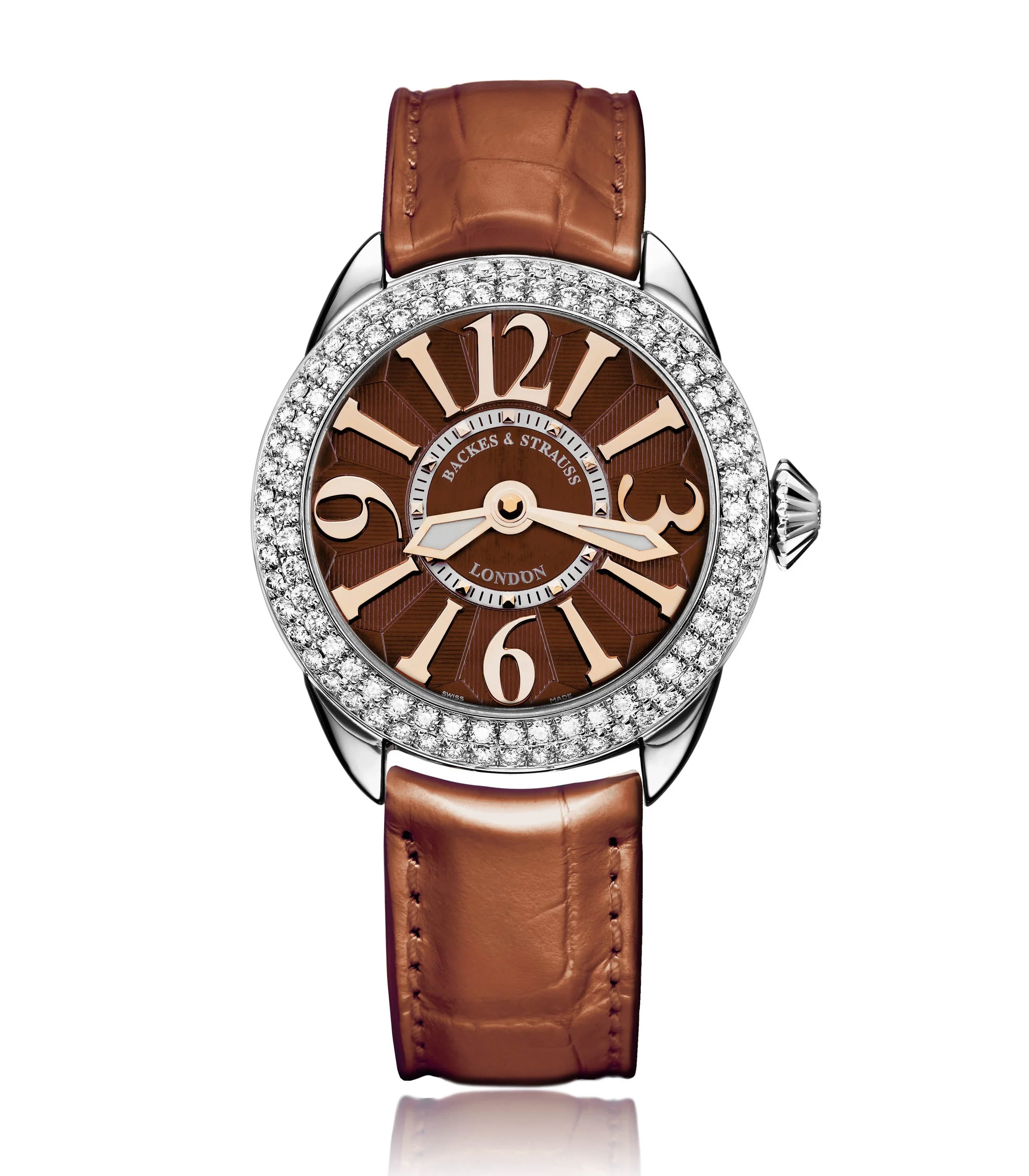 Piccadilly 33 Steel 33 mm Round Stainless Steel Luxury Diamond